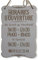 Craf'u HORAIRES D'OUVERTURE Plaque en Bois Personnalisée Panneau de Porte Magasin Ouvert FERMÉ (Petit 19.5 x 29 cm)