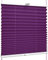 SchattenFreude Klemmfix-Plissee für Fenster | Mit Klemm-Haltern | Ohne Bohren | Violett, Breite: 80cm x Höhe: 100cm