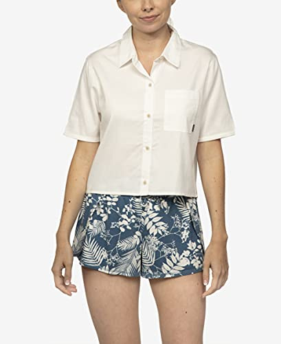 W Button Front Chambray Shirt