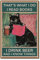 CREATCABIN Das Ist Was Ich Mache Ich Lese Bücher Zeichen Retro Katze Poster Vintage Blechschild Für Zuhause Badezimmer Wanddekoration, 8 x 12 Zoll