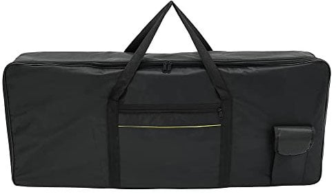 Jetcloud 61 Key Keyboard Carry Bag Oxford Cloth Portable Padded Keyboard Case Waterproof with Handle Strap Extra Pockets Dustproof Piano Case 100 x 40cm