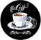 CREATCABIN Runde Metallschilder Kaffee Vintage Retro Blechschild 12,(5) cm Wanddekoration Plakette Poster Für Club Bar Café Garage Badezimmer Küche