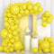 Yellow Balloons, 106 pcs Yellow Balloon Garland Arch Kit 5 10 12 18 inch Latex balloons with Balloon Ribbon for Girls Boys Women Men Birthday Party Sunflower Outdoor Wedding Picnic Garden Decorations