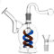PARACITY Glas Bong Hookah Öl Rigs Dabber Bubber Wasserpfeife mit zwei Arten von brennenden Topf und Bowl 14mm Join (A)