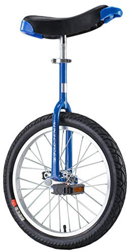 Trainer-Einrad für Kinder/Erwachsene, blau, 16 Zoll/18 Zoll, Einrad für Kinder, Jungen und Mädchen, 20 Zoll/24 Zoll Fahrrad für Teenager/Erwachsene/große Menschen, Einrad-Fahrrad mit Stahlrahmen