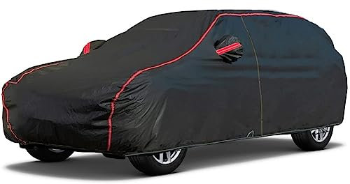 Autoabdeckung für Volksw𝐚gen Golf 6 Cabrio 2008-2012 (424,6 x 178,2 x 142,3cm),Wasserdichter, Sand- und reflektierendem Streifen - Perfekt für Sicherheit bei schlechten Sichtverhältnissen