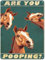 Metallschild Bordüre Pferd Are You Pooping Schild Vintage Lustiges Schild Retro Aluminium Blechschilder für Zuhause, Bauernhof, Garten, Bar, Badezimmer, Küche, 30,5 x 40,6 cm