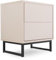 Albello - Nachttisch 43 cm x 34 cm x 48.5 cm Livia, Nachtschrank für das Schlafzimmer, Eleganter Nacht Tisch, Moderner Design Nachttisch Schrank - Beige Kaschmir