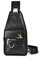Aucuu Sling Bag Leder Brusttasche, Anti-Diebstahl Brusttasche Kleine Schultertasche,Herren Rucksack mit USB Kabel, Vintage Crossbody Umhängetasche für Casual Outdoor Wandern Reisen