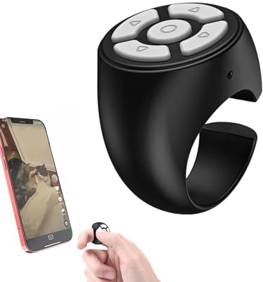 3pcs Anello Di Scorrimento | Telecomando Di Ritorno Della Pagina Senza | Fili Per , Pulsante Selfie In Materiale Opaco, Controller Del Telefono Cellulare Per La Casa, I Viaggi, L'Auto, Il Campeggio