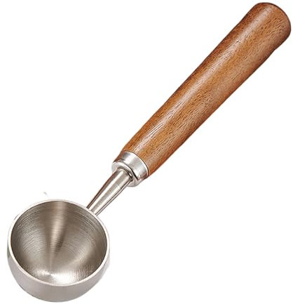 15ml Coffee Measuring Scoop Spoon, Stainless Steel Coffee Bean Scoop for Ground Coffee, Tablespoon with Nature Walnut Handle