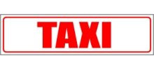INDIGOS UG - Magnetschild Taxi 45 x 12 cm - Magnetfolie für Auto - LKW - Truck - Baustelle - Firma