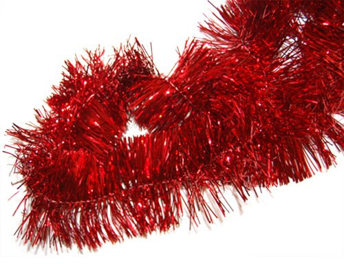 Inge-glas Lamettagirlande Girlande rot glänzend 270cm lang