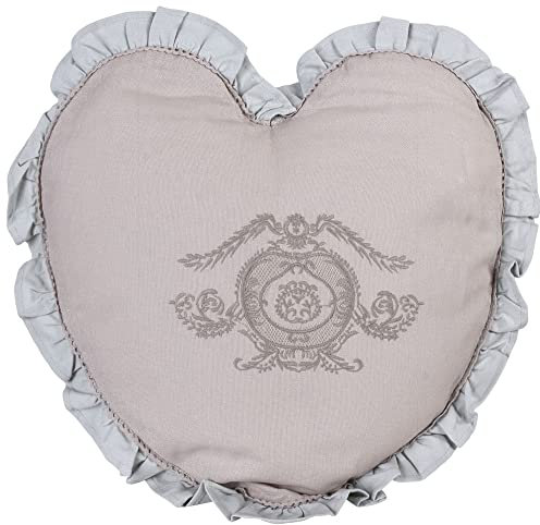 Nostalgie Herzkissen Landhausstil Kopfkissen Monogramm Kissen gefüllt gan015 Palazzo Exklusiv