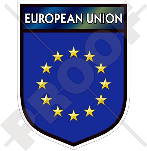 Autoaufkleber aus Vinyl, Motiv: Europa Europäische Union, 100 mm
