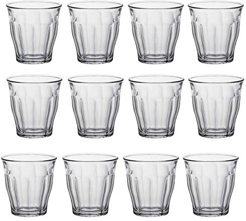 Duralex Picardie Shot Glass Espresso Cups - 90ml Drinking Glasses - Clear - Pack of 12
