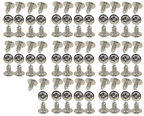 xunliu 100 Kreuzschlitz Schrauben truss-head Phillips Standard (SAE) Tabelle Metall Schrauben selbstschneidenden Schrauben mit Dichtung vernickelt PWA2.3X5 silber