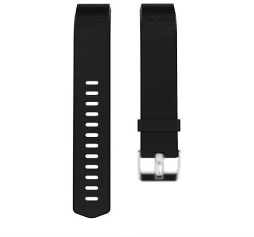 CellFAther® Bracelet de rechange compatible avec Fitbit Charge 2 & Charge 2 HR (Noir) Ne convient pas pour d'autres modèles