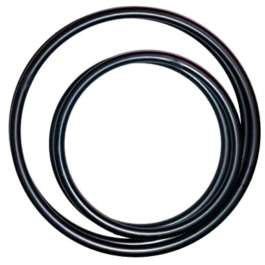 Linic Products UK Made Bag/Purse Handles, Plastic, Round, Black, Set of 2 Pairs, 1 Large, 1 Small, Macrame, Sewing (S7798). Free UK Postage.