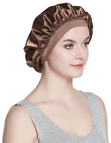 Alnorm Satin GefÜTterte SchlafmÜTze FÜR Männer & Frauen Reversibel