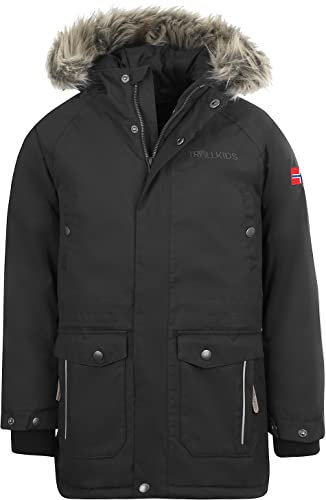 Trollkids Kids Nordkapp Jacket 140, Black