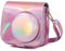 Kameratasche aus Leder Aurora Oil Paint Ganzkörperkamera PU Ledertasche mit Gurt for FUJIFILM instax Mini 9 / Mini 8+ / Mini 8 (Rose Gold) (Color : Rose Gold)