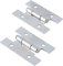 UNIQANTIQ HARDWARE SUPPLY H14-C870CHR-PR (10) Türscharnier, nicht poliertes Chrom, 5,1 x 4,8 cm, 20 Stück pro Packung