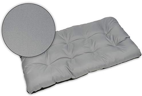 SuperKissen24. Palettenkissen Palettenauflagen Sitzkissen - 120x80 cm - Outdoor und Indoor - grau