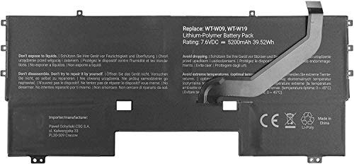 HB54A9Q3ECW Batería para Ordenador portátil de Repuesto para Huawei MateBook X WT-W09 WT-W19Series [7.6V 5200mAh]
