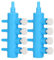 2 Stück Aquarium Luftverteiler Luftverteilerrohr Einstellbarer Shunt mit Ventil Kunststoff Blau Weiß Aquarium Sauerstoffpumpenadapter Zubehör (2 Wege, 3 Wege, 4 Wege, 5 Wege, 6 Wege)(One Point Four)