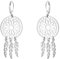 SOFIA MILANI - Damen Ohrringe 925 Silber - Traumfänger Ohrhänger - 20939