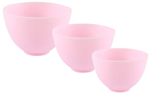 3 TLG Maschera per il viso in silicone, ciotola per la cura del viso, ciotola per la cura del viso, ciotola fai da te, strumento per le donne e gli occhi