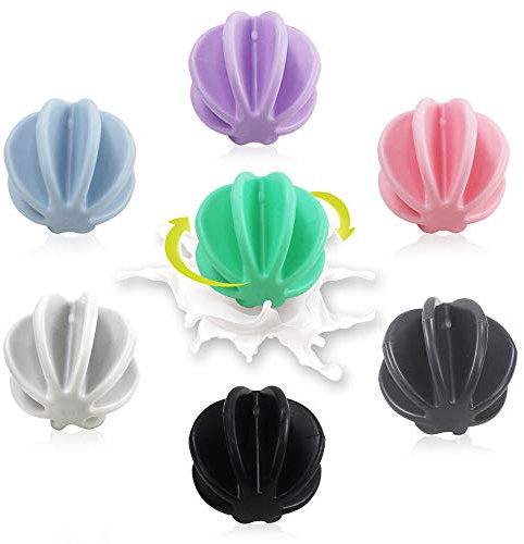 PUDSIRN 7 bolas mezcladoras de proteínas para batidos, mezcladores de botellas de mezcla de plástico, bolas mezcladoras coloridas para botella mezcladora de proteínas (1.77 pulgadas)