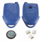 3 Button BLUE Remote Key Fob Case Repair Kit for Ford Transit MK7 2006-2014 w/Logo