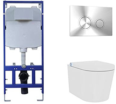 Wall Hung Bidet Toilet - Built in Dryer & Spray-Purificare