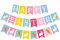 3 Stück Happy Easter-Banner mit Hase, Karotte Girlande, Banner, Frohe Ostern, Wimpelkette für Party-Dekoration