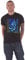 Iron Maiden T Shirt Fear of The Dark Blue Tone Eddie Vertical Logo Official Mens XXL