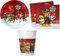 ILS I LOVE SHOPPING Kit de fête 8 personnes avec 8 assiettes, 8 verres et serviettes (Paw Patrol Marshall)