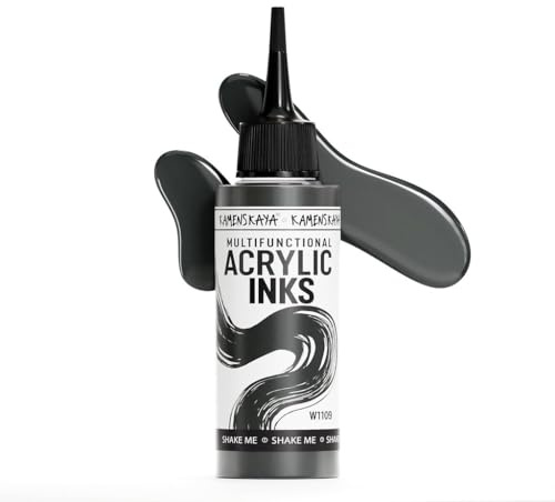 KAMENSKAYA - Tintas acrílicas para artistas: tinta acrílica 'gris', 3,38 fl oz (100 ml)