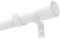 Ausziehbar Gardinenstange 2m Vorhangstange Weiß Curtain Rod mit Halterungen aus Edelstahl Verstellbare mit Kappenknäufen Endstück für Fenster Wohnzimmer Küche Esszimmer, 220-320CM