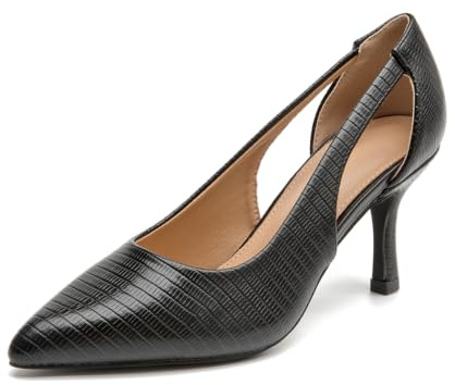 Bplangat Women's Pumps Pointed Toe Pump Shoes Kitten Heel Comfort Cut Out Dress Shoes for Office Wedding Party Dressy Casual, US Size 5-11
