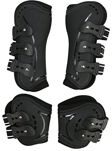 YLSZHY Gamaschen für die Vorder- und Hinterbeine des Pferdes, Stoßdämpfung, Leichter Gliedmaßenschutz und Unterstützende Sportstiefel für Ausdauer-Spring-Showtraining, Pferdeausrüstung