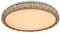 Leuchte.Store LED Deckenleuchte May,runde dimmbare Deckenlampe ⌀31cm, aus Metall in moderner Rattandekor,12 Watt, 1100 Lumen, Lichtfarbe 3000 Kelvin,moderne Deckenbeleuchtung,Wandleuchte