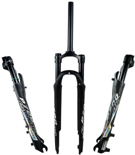 29 Zoll Mountain Front Gabel Mountainbike Luft Federgabel 1-1/8'' Fahrrad Vorder Gabel Federweg 100mm Quick Lock 100×9mm XC AM DH Scheibenbremse Manuelle Sperre