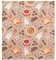 ZRWLUCKY Kühlschrank-Türverkleidung mit Lebkuchenmotiv, Orange und Weihnachtsbraun, 58,4 x 66 cm, magnetischer Aufkleber für Schrank, Küchengeräte, Waschmaschinen-Dekoration