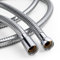 OFFO Large Bore Shower Hose 2.5m, 11mm Bore High-Flow Anti-Kink Shower Hose Stainless Steel Replacement High Pressure Shower Hoses,Universal Leakproof,Chrome