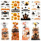 120 Stück Cellophantüten, Halloween Tüten, Süßigkeiten Tüte mit Twist Krawatten, Halloween Tüten für Süßigkeiten, Tütchen Zum Befüllen, Zellophantüten Klein für Plätzchen Kekse Pralinen