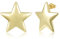 Gold Ohrringe Ohrstecker für Damen, 14 Karat Gold Große Stern Ohrstecker Hypoallergen Große Geometrisch Ohrringe Einfache Ohrstecker für Damen Mädchen