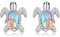 Mondstein Schildkröte Ohrringe 925 Sterling Silber Schildkröte Ohrstecker Ozean Tier Schmuck Geschenk für Damen