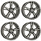 4x Carmani Felgen Alufelgen 16 Anton 7,5x17 ET35 5x112 hyper gun kompatibel mit BMW 1 2 3 X1 X2